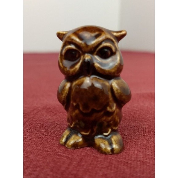 Vintage GOEBEL Mini Brown Wise Owl Figurine W. Germany MCM - Picture 5 of 8